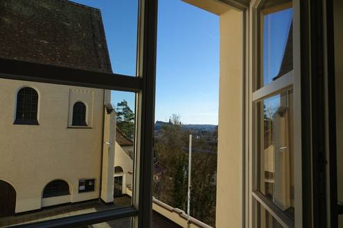 Blick aus dem Dekanatsbüro Richtung Sigmaringen
